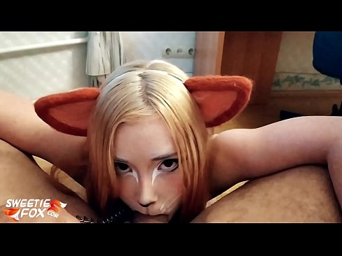 ❤️ キツネがチンポを飲み込み、口の中にザーメンを出す at ja.niceporn.ru ❌️